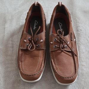 Clarks Men's Tan Boat Shoes - Size 12
